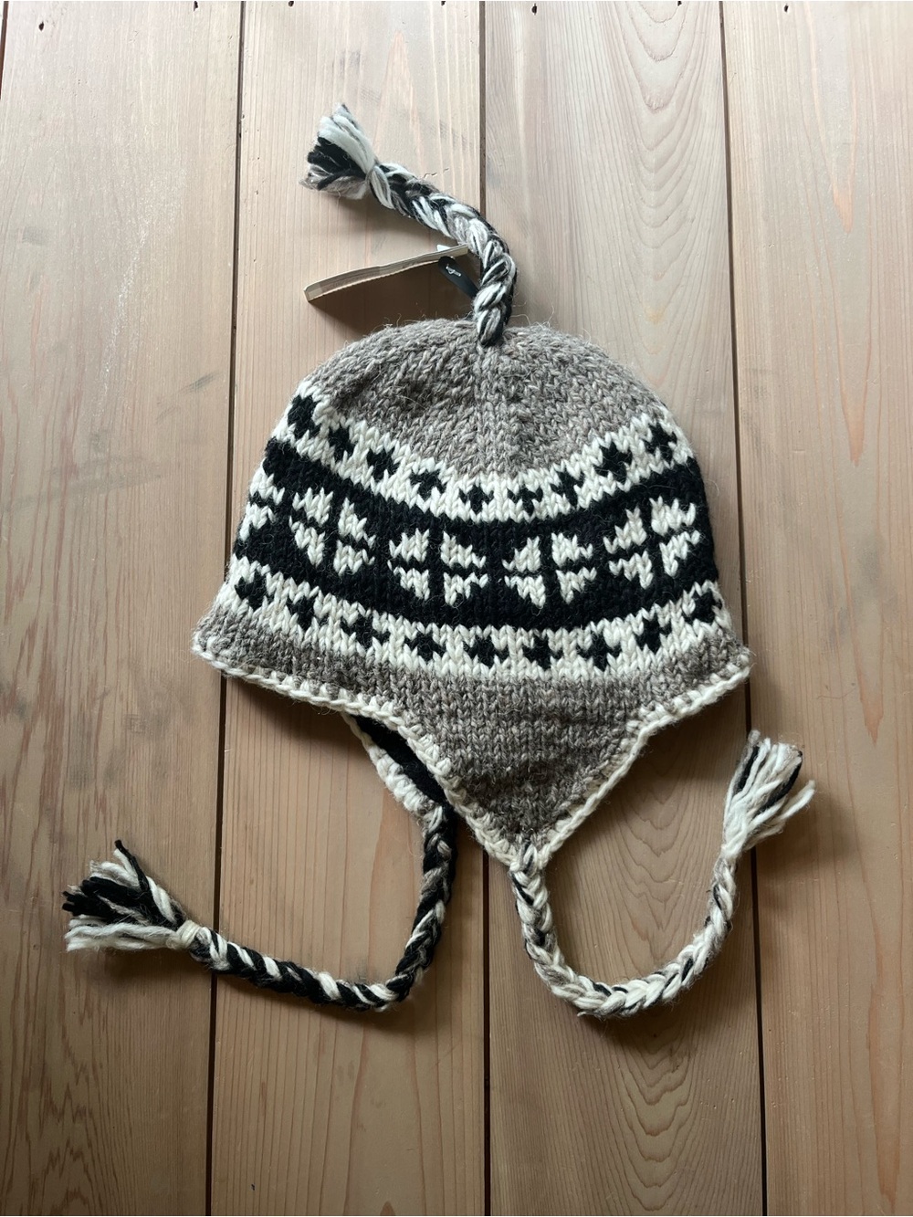 Made In Nepal Wool Hat Neutral Adult Size NEW